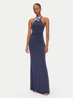 Sukienki - Guess Sukienka wieczorowa W5GK95 KCVG2 Granatowy Slim Fit - miniaturka - grafika 1