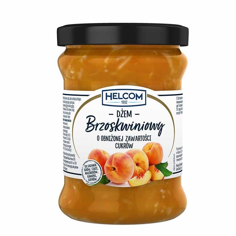 HELCOM Dżem brzoskwiniowy o obniżonej zawartości cukrów 320g