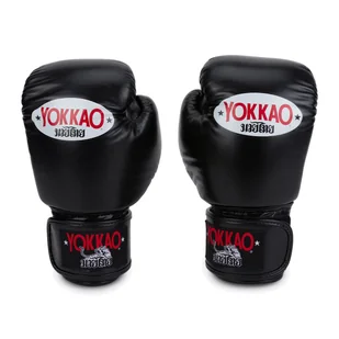 Rękawice bokserskie YOKKAO Matrix czarne BYGL-X-1  12 oz - Rękawice bokserskie - miniaturka - grafika 1