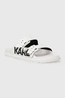 Klapki i japonki damskie - Karl Lagerfeld klapki KONDO TRED damskie kolor biały KL80978 - miniaturka - grafika 1