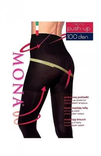 Rajstopy Mona Micro Push-Up 100 den 5-XL - Rajstopy - miniaturka - grafika 1