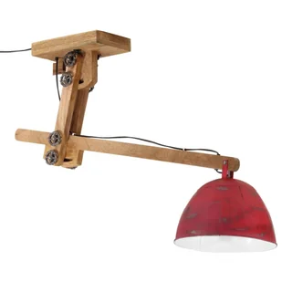 Lampa Sufitowa, 25 W, Postarzany Czerwony, 105X30X65-108Cm, E27 Lumarko! - Lampy sufitowe - miniaturka - grafika 1