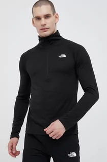 Bluzy męskie - The North Face bluza sportowa Flex II kolor czarny gładka - grafika 1