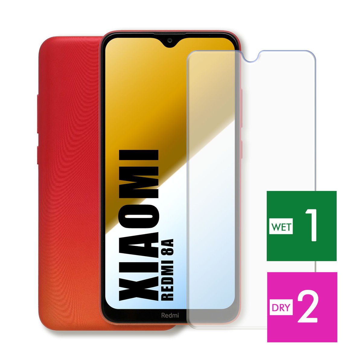 WZMOCNIONE SZKŁO DO XIAOMI REDMI 8A SZYBKA HARTOWANE 9H JAKOŚĆ