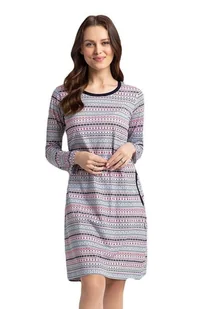 Koszulka nocna Norland w norweskim wzorze 3XL - Bielizna nocna - miniaturka - grafika 1
