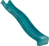 Place zabaw - KBT Zjeżdżalnia 3m na plac zabaw dla dzieci - turkusowa - miniaturka - grafika 1