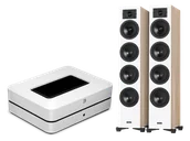 Zestawy stereo - Bluesound POWERNODE (biały) + Diva 6 (dąb) - miniaturka - grafika 1