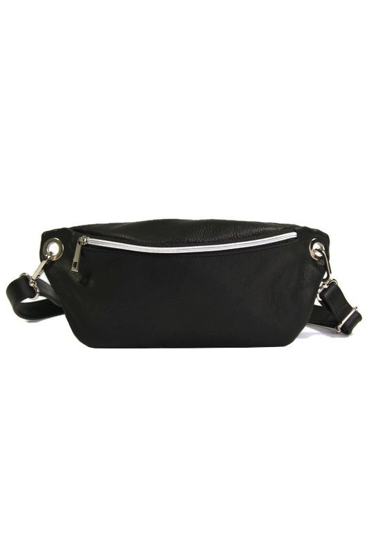 Skórzana czarna nerka