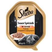 Mokra karma dla kotów - Sheba Sauce Speciale Karma z indykiem i warzywami w sosie dla kota 85g - miniaturka - grafika 1