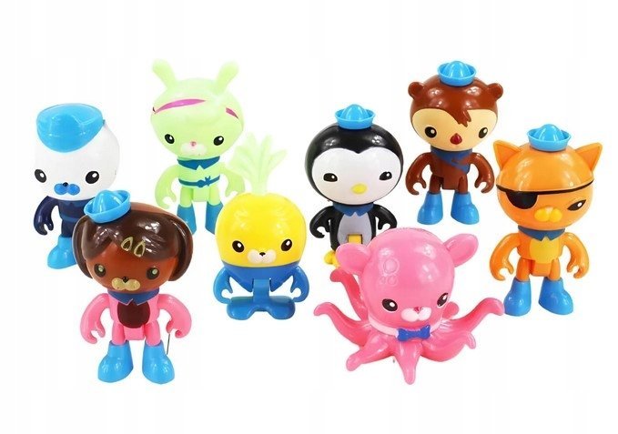 OKTONAUCI Figurki Ruchome Octonauts Z Bajki Zestaw Figurek 8 szt. Prezent