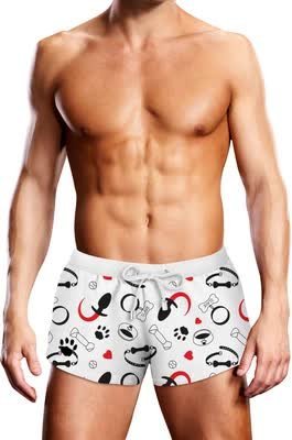 Prowler Bokserki kąpielowe GAYWATCH XL czarno-czerwone męskie