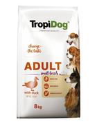 Sucha karma dla psów - Tropidog Premium Adult Small Breeds Duck&Rice 8 kg - miniaturka - grafika 1