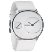 Paski - Nixon Damski zegarek na rękę analogowy skóra A186100-00, biały, One Size, pasek - miniaturka - grafika 1