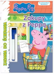 Media Service Zawada Peppa Pig. Zadania do ścierania. Zakupy z Peppą! - Pozostałe książki - miniaturka - grafika 2