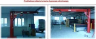 Wyposażenie gospodarstwa rolnego - Żuraw słupowy obrotowy z wciągnikiem łańcuchowy ręcznym na wózku ręcznym + Generator ozonu za 1 złotych! (udźwig: 1000 kg, długość ramienia: 3500mm, wysokość do belki: 4000mm) 03079697 - miniaturka - grafika 1