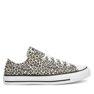 Trampki damskie - Trampki Converse Chuck Taylor All Star Leopard A14941C Beżowy - miniaturka - grafika 1