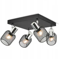 Lampy sufitowe - Lampa Sufitowa Żyrandol Plafon Vintage LOFT Reflektor 444-AG4 E27 Z Siatki - miniaturka - grafika 1
