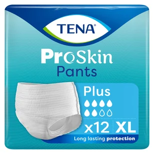 Tena Pants ProSkin, majtki chłonne, rozmiar XL, 120-160 cm, Plus, 12 sztuk - Bielizna lecznicza - miniaturka - grafika 1
