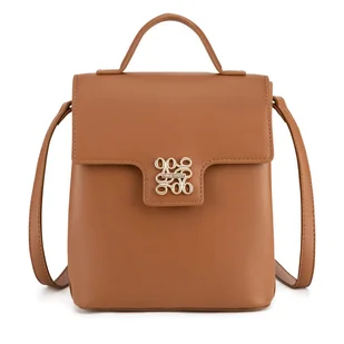 Plecak Nine West LX20006 Brązowy - Torebki damskie - miniaturka - grafika 1