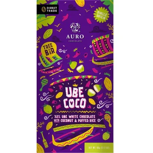 Auro czekolada biała z ryżem prep. i kokosem 60g - Czekolada - miniaturka - grafika 1