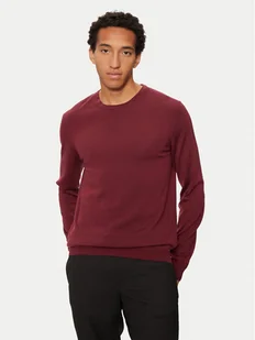 Hugo Sweter San Cedric-M1 50476832 Czerwony Regular Fit - Swetry męskie - miniaturka - grafika 1