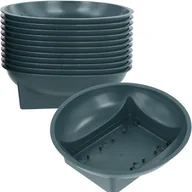 Rękodzieło - TEMU 12 szt. Zieleń do kwiatów, zielone miski, pianka, okrągłe miski do aranżacji kwiatowych, duże okrągłe materiały kwiatowe, zestaw miski do - miniaturka - grafika 1