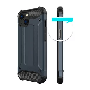 Hybrid Armor pancerne hybrydowe etui pokrowiec iPhone 13 mini srebrny - Etui i futerały do telefonów - miniaturka - grafika 4