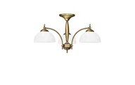 Lampy sufitowe - Krótki mosiężny żyrandol C-S3K - miniaturka - grafika 1