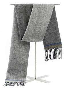 Męski Szal Szalik Zimowy Szary Melanż Elegancki Dodatek Pako Jeans - Apaszki i szaliki męskie - miniaturka - grafika 1
