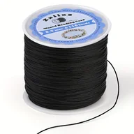 Rękodzieło - TEMU 0.5mm Woskowana Wstążka Na Bransoletkę, 116 Jardów - Wysokiej Jakości Wstążka Do Wytwarzania Biżuterii DIY, Trwała Wstążka Z Poliestru Do - miniaturka - grafika 1