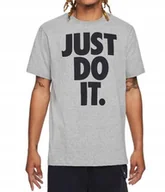 Koszulki męskie - Nike koszulka męska Just Do It Big Logo szara t-shirt DX1987-063 r. XS - miniaturka - grafika 1