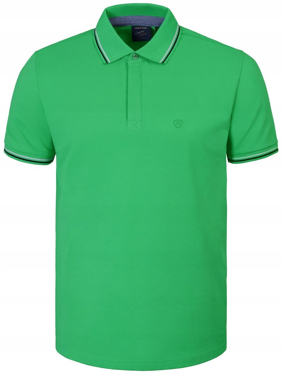 POLO Koszulka Męska ZIELONA Bawełniana COPPER Elegancka 2XL Pako Jeans