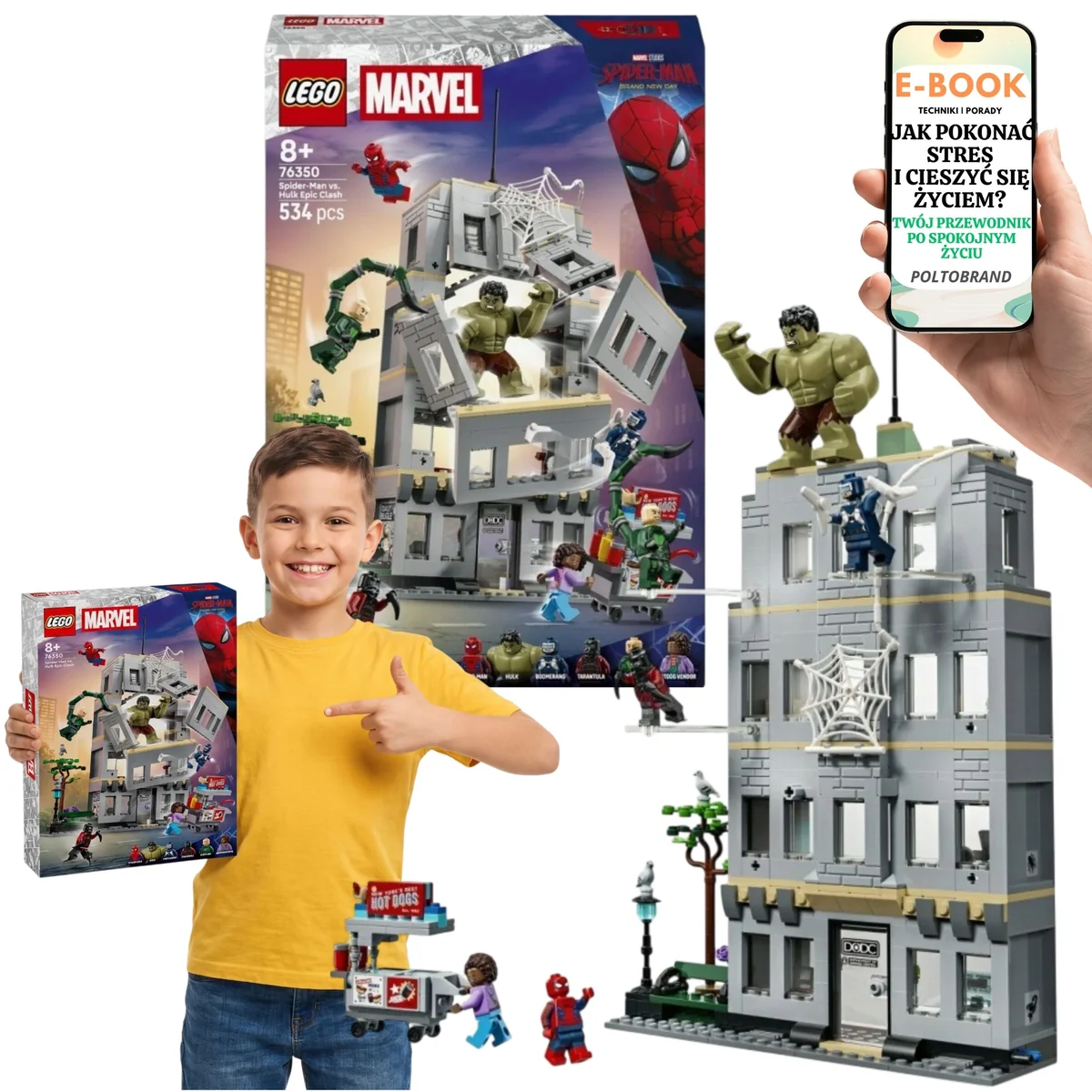 LEGO MARVEL Spider-Man vs Hulk Superbohaterowie 76350