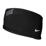 Ściągacze i opaski sportowe - Nike, Opaska na głowę, Hyperstorm 091, czarna - miniaturka - grafika 1