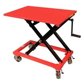 Wózki magazynowe - LIFERAIDA Wózek nożycowy z korbą ręczną (udźwig: 350 kg, wymiary platformy:  950 x 600 mm, zakres podnoszenia platformy: 450 – 1060 mm) 03080220 - miniaturka - grafika 1