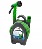 Węże ogrodowe i zraszacze - 4iQ Wąż Ogrodowy Rozciągliwy 15 m Latex + Stojak - miniaturka - grafika 1