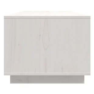 Lumarko Stolik kawowy, biały, 110x50x40 cm, lite drewno sosnowe - Ławy i stoliki kawowe - miniaturka - grafika 8