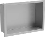 Półki łazienkowe - Mexen X-Wall-R półka wnękowa z kołnierzem 30 x 20 cm, inox - 1910302010 - miniaturka - grafika 1