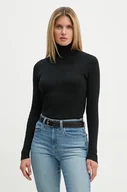 Swetry damskie - Marc O'Polo sweter bawełniany kolor czarny lekki z golfem 409501460679 - miniaturka - grafika 1
