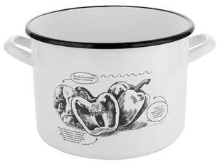 Fl1 GARNEK EMALIOWANY PROSTY BELL B/P 22CM 6,25L 000-GAR-22BELL - Garnki - miniaturka - grafika 1