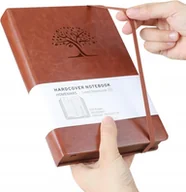 Notesy i bloczki - NOTES A5 NOTATNIK 320 STRON PAMIĘTNIK GRUBY NOTES BRĄZOWY 100 GSM 14 x 21cm - miniaturka - grafika 1