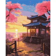 Malowanie po numerach - Ideyka Malowanie po numerach - Marzycielski zachód słońca - miniaturka - grafika 1