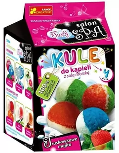 Kule do kąpieli z solą morską Truskawkowe mojito- - Zabawki do kąpieli - miniaturka - grafika 1