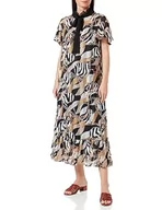 Sukienki - faina Damska sukienka midi z nadrukiem na całej powierzchni 19226452, czarna wielokolorowa, S, czarny wielokolorowy, S - miniaturka - grafika 1