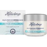 Kremy do twarzy - Heliotrop Naturkosmetik Aktywny kwas hialuronowy, MultiPerform krem na noc z naturalnym kwasem hialuronowym, przeciw starzeniu się, 50 ml - miniaturka - grafika 1