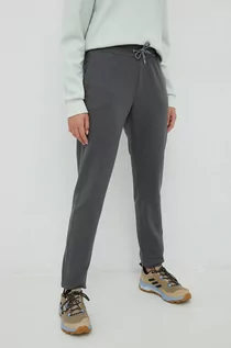 Spodnie damskie - CMP spodnie dresowe damskie kolor szary melanżowe - grafika 1