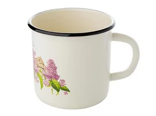 Kubek emaliowany, prosty, Lilak, 11 cm, 1 l, Ua - Garnki - miniaturka - grafika 1