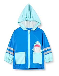 Kurtki i płaszcze dla chłopców - Playshoes Unisex dziecięca kurtka przeciwdeszczowa Hai płaszcz przeciwdeszczowy, niebieski, normalny - grafika 1