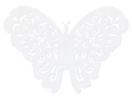 Wesele i ślub - Party Deco Ozdobne motylki białe - 14 cm - 10 szt. MO - miniaturka - grafika 1