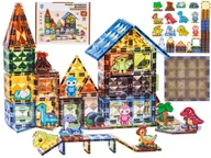 Klocki - ZESTAW KONSTRUKCYJNE KLOCKI MAGNETYCZNE PARK DINOZAURÓW - miniaturka - grafika 1